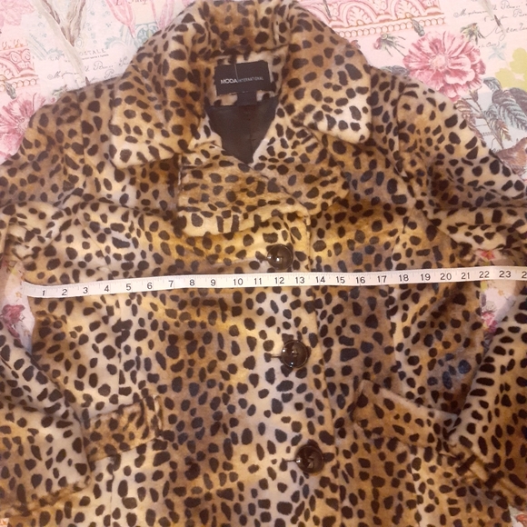 Vintage Moda Leopard Print Fake Fur Coat🇨🇦 Large - Picture 11 of 16